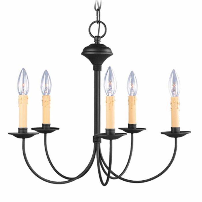 Heritage 5-Light Chandelier in Black