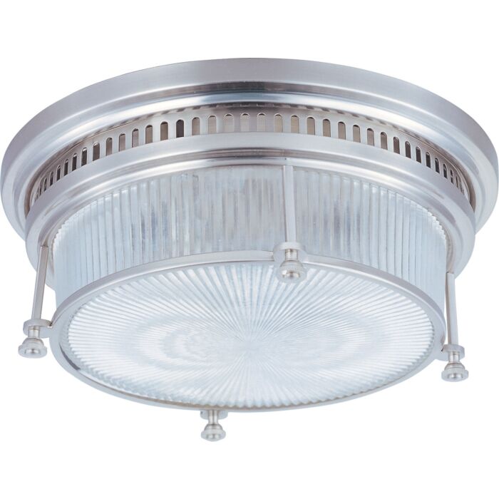 Maxim Lighting Hi Bay 2 Light Flush Mount in Satin Nickel