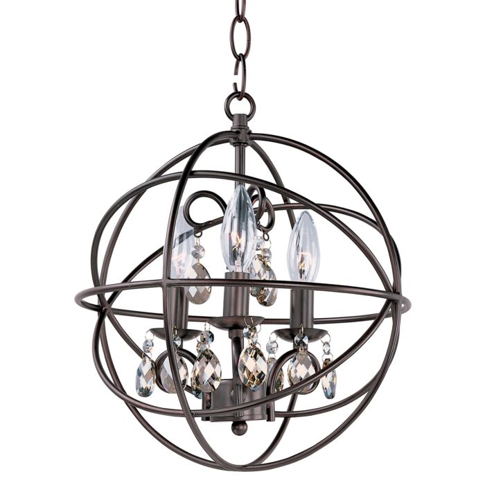 Maxim Lighting Orbit 3 Light Chandelier   Oil Rubbed Bronze
