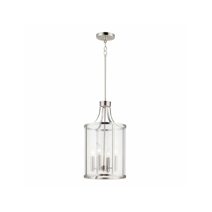 Maxim Sentinel 4 Light 12 Inch Pendant Light in Satin Nickel