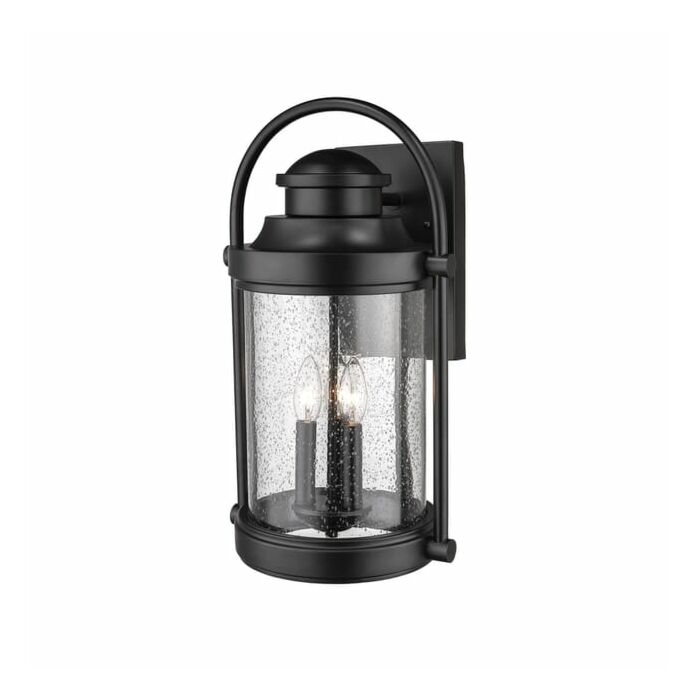 Millennium Lighting 3 Light Outdoor Wall Lantern in Powder Coat Black