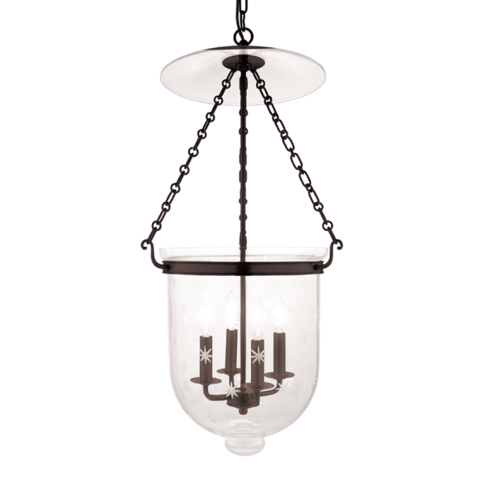 Hudson Valley Hampton 4 Light 31 Inch Pendant Light in Old Bronze