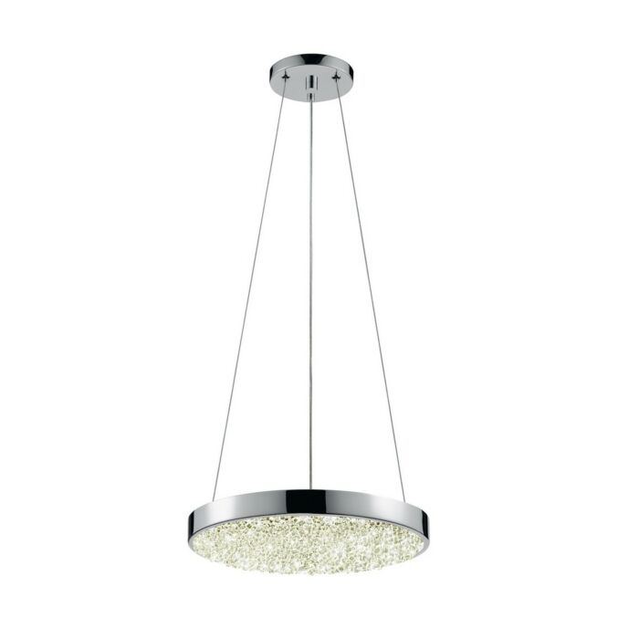 Sonneman Dazzle 12 Inch LED Round Pendant in Polished Chrome