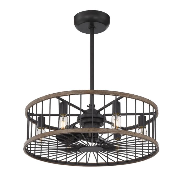 Savoy House Kona 6 Light Fan D'Lier in Sapele