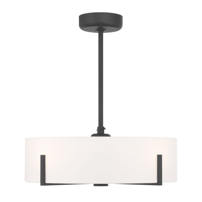 Mansell 4-Light Fan D'Lier in Matte Black