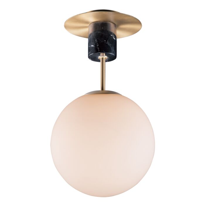 Maxim Vesper Ceiling Light in Satin Brass and Black