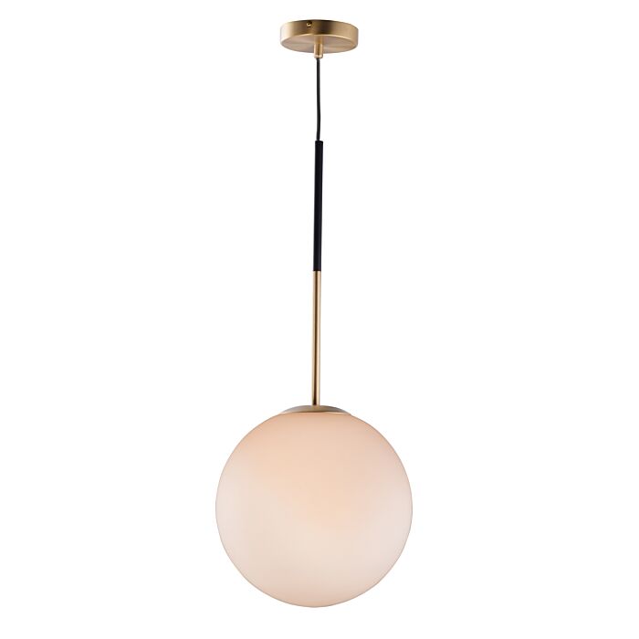 Maxim Vesper Pendant Light in Satin Brass and Black