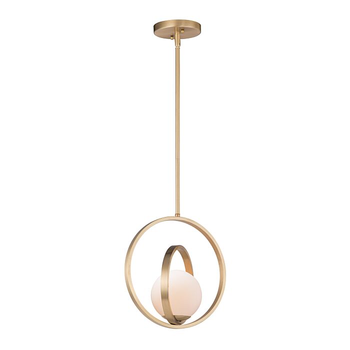 Maxim Coronet Pendant Light in Satin Brass