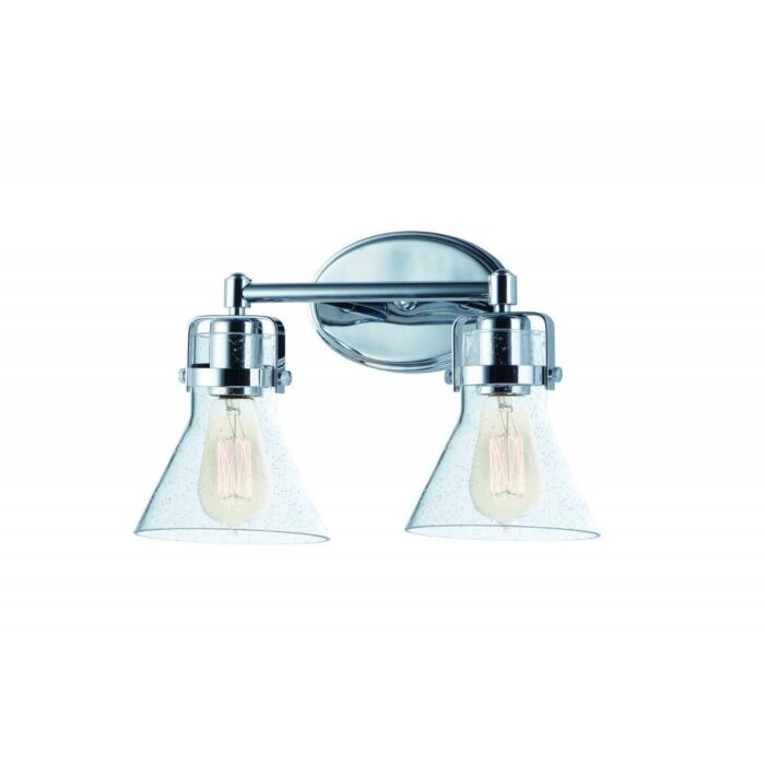 Maxim Lighting Seafarer 2 Light Bathroom Vanity Light in Polished Chrome