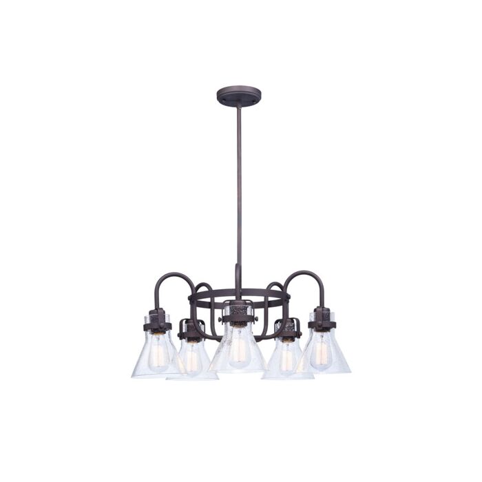 Maxim Lighting Seafarer 5 Light 5 Light Single Tier Chandelier in Oil Rubbed Bronze