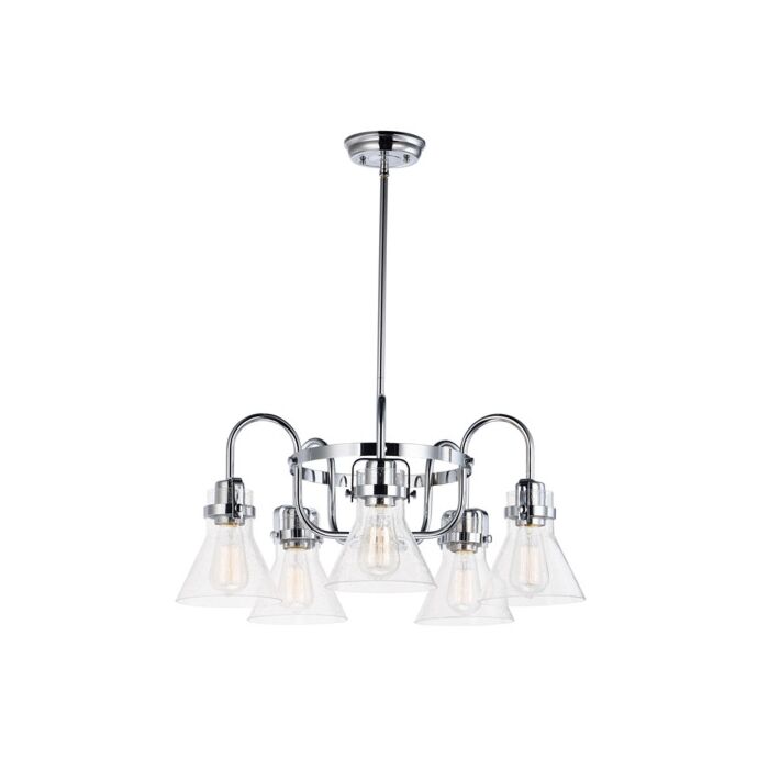 Maxim Seafarer 5 Light Chandelier in Polished Chrome