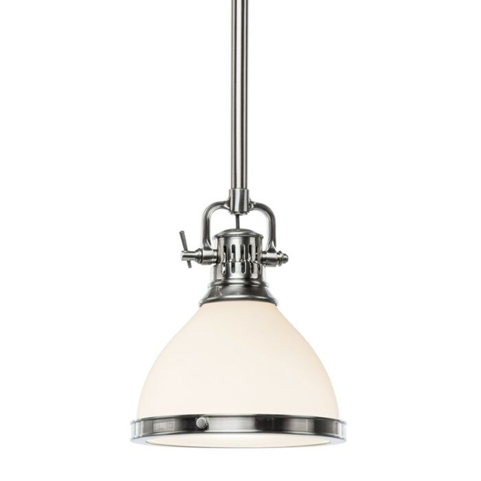 Hudson Valley Randolph 11 Inch Pendant Light in Satin Nickel