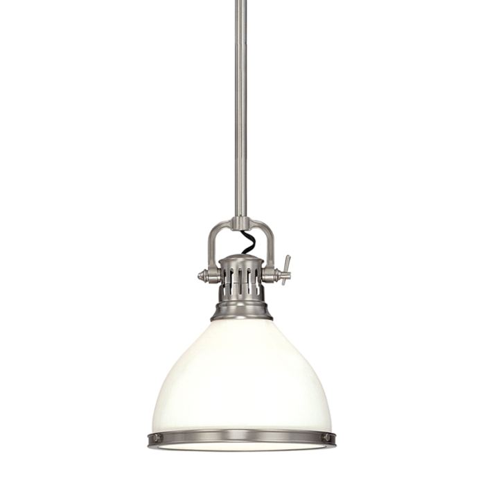 Hudson Valley Randolph 15 Inch Pendant Light in Satin Nickel