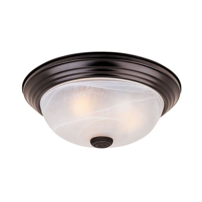 Decorative Flushmount 2-Light Flushmount in Oil Rubbed Bronze