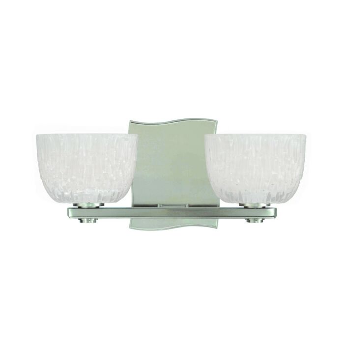 Hudson Valley Cove Neck 2 Light 12 Inch Bathroom Vanity Light in Satin Nickel