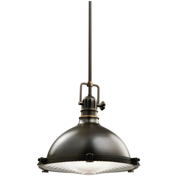 Kichler Hatteras Bay 1 Light 13.25 Inch Pendant in Olde Bronze