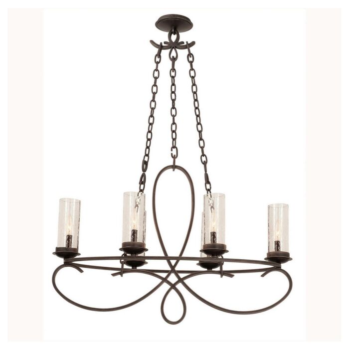 Kalco Grayson 6 Light Chandelier in Heirloom Bronze