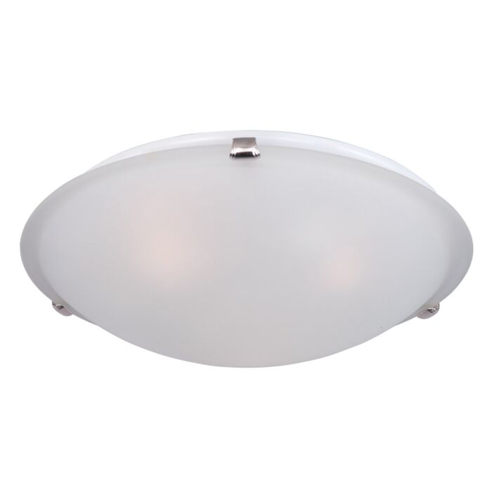 Maxim Lighting Malaga 3 Light Flush Mount in Satin Nickel