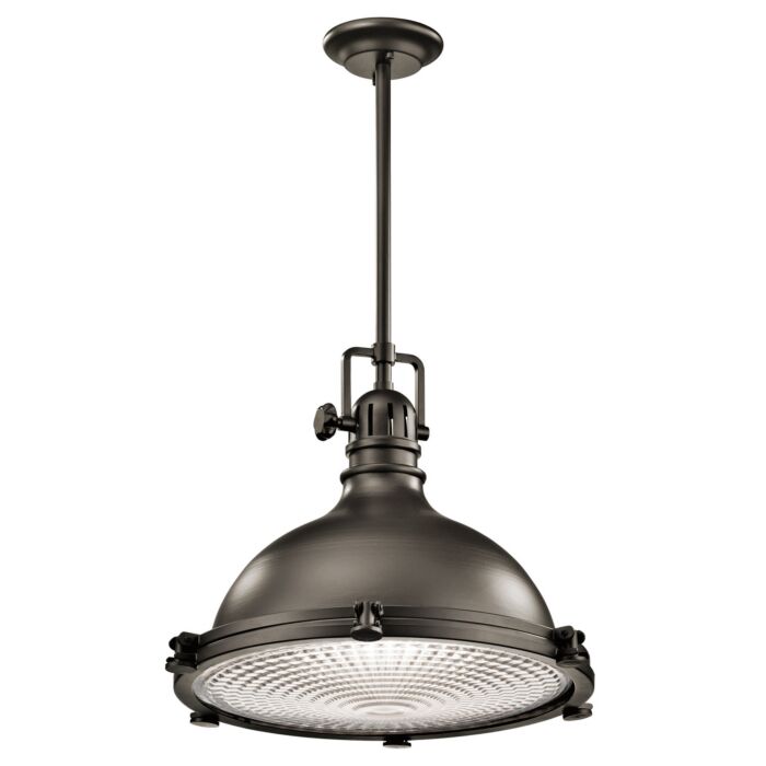 Kichler Hatteras Bay 1 Light Pendant in Olde Bronze