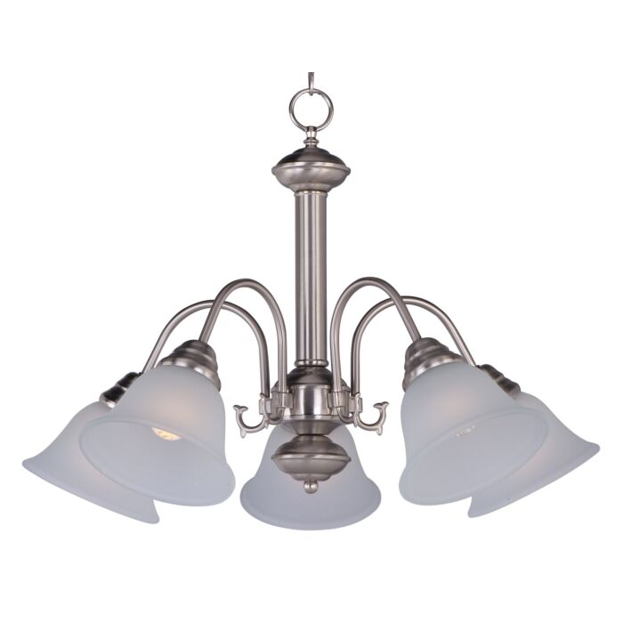 Maxim Lighting Malaga 5 Lt Down Lt. Chandelier,Satin Nickel