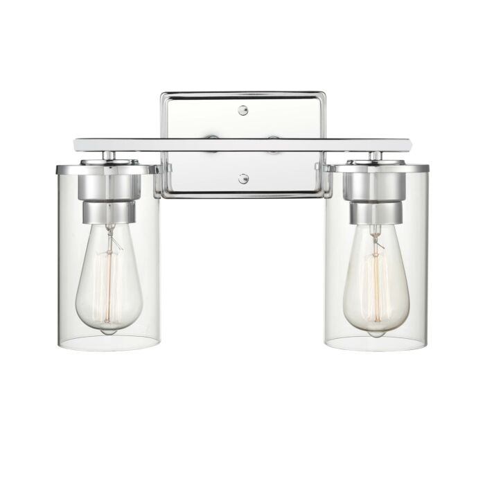 Millennium Verlana 2 Light Bathroom Vanity Light in Chrome