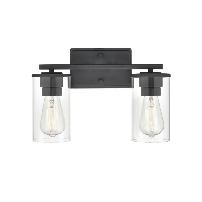 Millennium Verlana 2 Light Bathroom Vanity Light in Matte Black