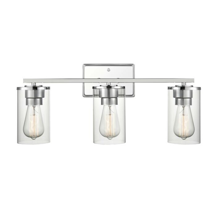 Millennium Verlana 3 Light Bathroom Vanity Light in Chrome