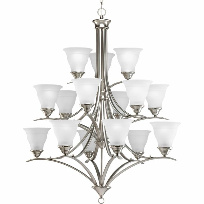 Trinity 15-Light Chandelier in Brushed Nickel