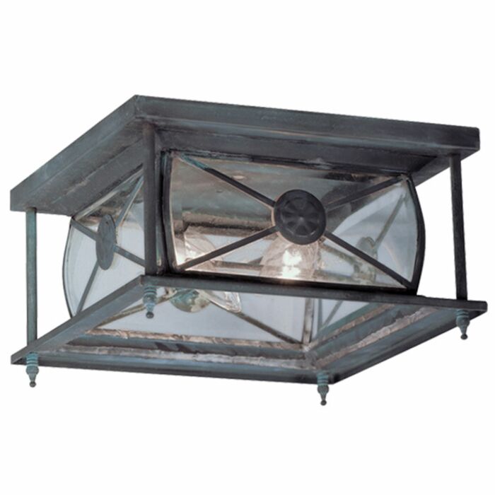Providence 2-Light Outdoor Ceiling Mount in Charcoal