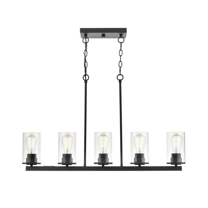 Millennium Verlana 5 Light Pendant Light in Matte Black