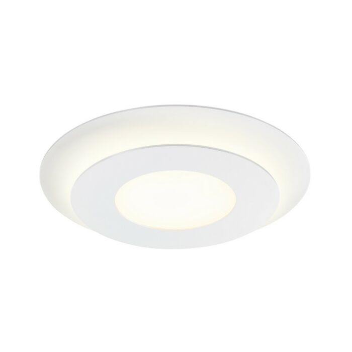 Sonneman Offset 15.75 Inch LED Semi Flush Mount in Textured White