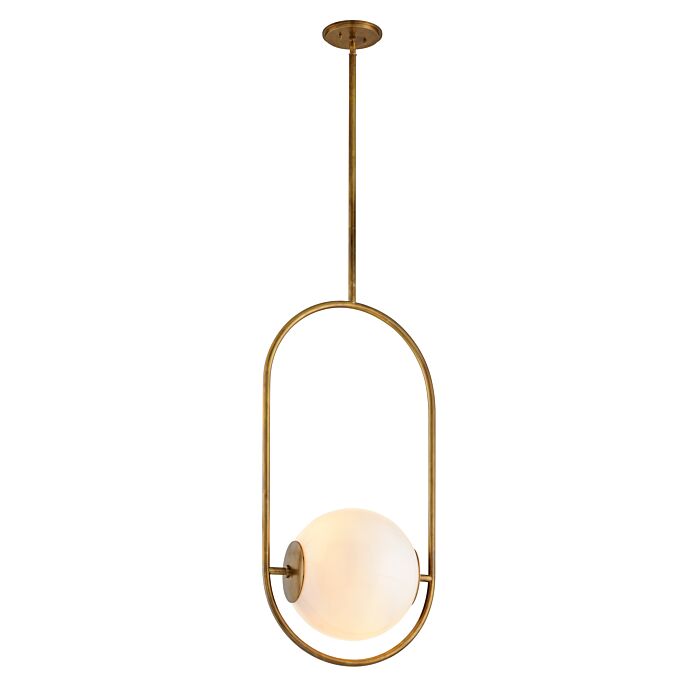 Corbett Everley by Martyn Lawrence Bullard 46 Inch Pendant Light in Vintage Brass