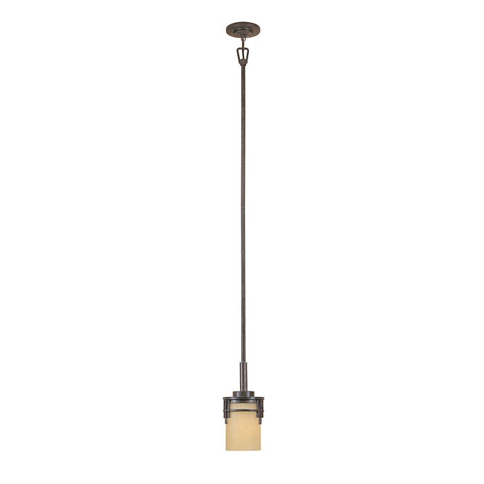 Mission Ridge 1-Light Mini Pendant in Warm Mahogany
