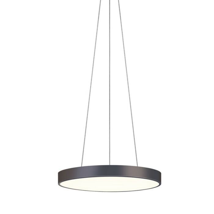 Sonneman Pi 20 Inch LED Pendant in Black Bronze