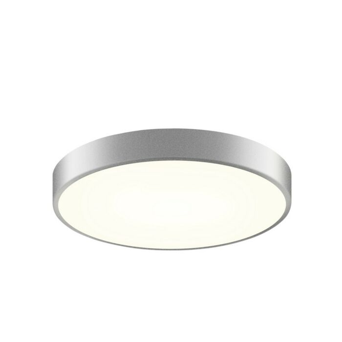 Sonneman Pi 16 Inch LED Flush Mount in Bright Satin Aluminum