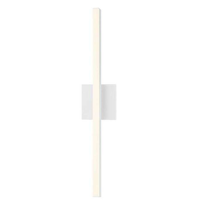 Sonneman Stix LED Bathroom Vanity Light in Satin White