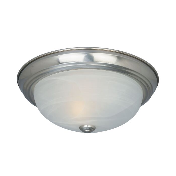 Decorative Flushmount 2-Light Flushmount in Satin Platinum