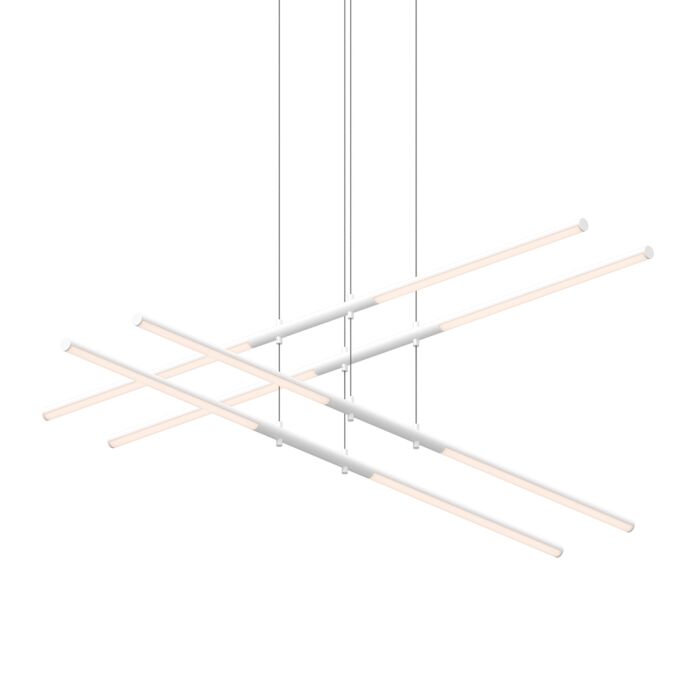 Sonneman Tik Tak™ 8 Light Pendant Light in Satin White