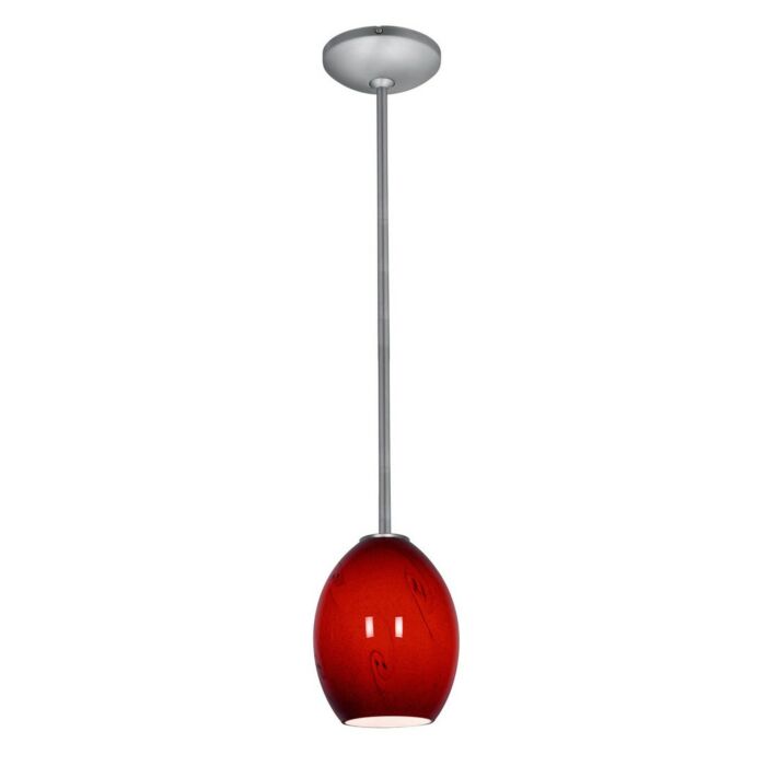 Access Brandy Firebird Pendant Light in Brushed Steel