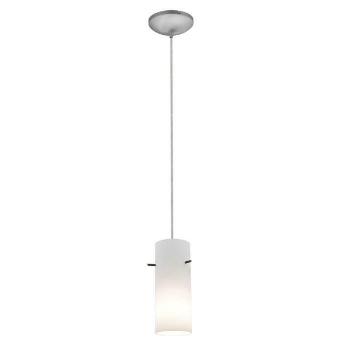 Access Cylinder Pendant Light in Brushed Steel
