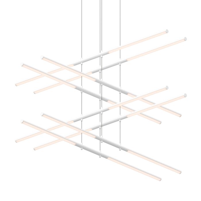 Sonneman Tik Tak™ 16 Light Pendant Light in Satin White