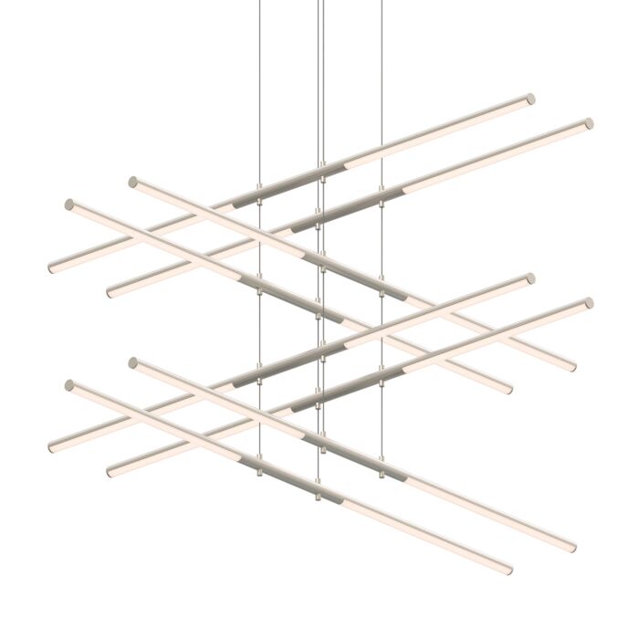 Sonneman Tik Tak™ 16 Light Pendant Light in Satin Nickel