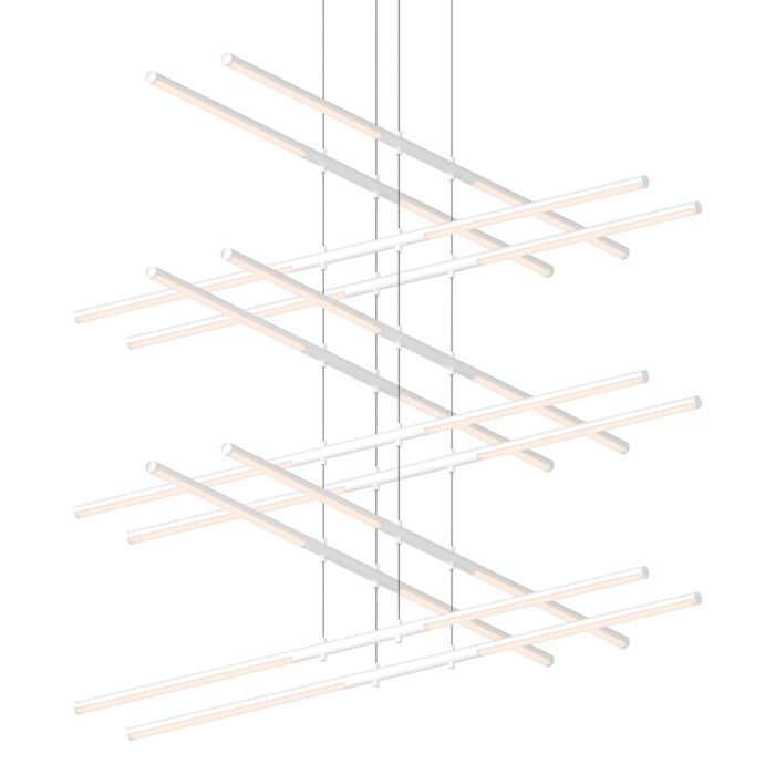 Sonneman Tik Tak™ 24 Light Pendant Light in Satin White
