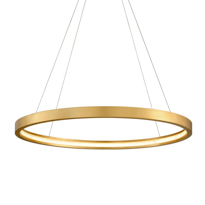 Corbett Jasmine 30 Inch Pendant Light in Gold Leaf