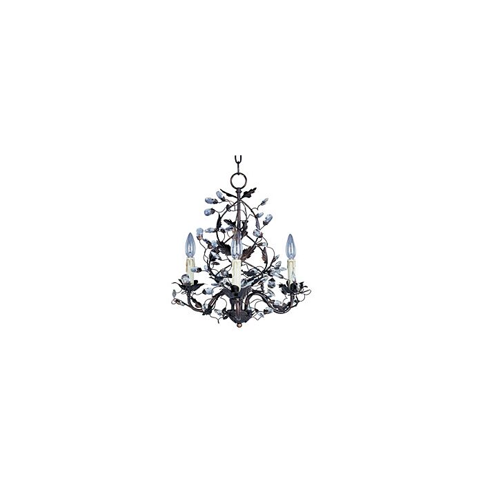 Maxim Lighting Elegante 3 Light Chandelier in Oil Rubbed Bronze
