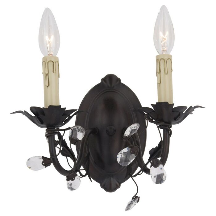 Maxim Lighting Elegante 12 Inch 2 Light Wall Sconce in Oil Rubbed Bronze