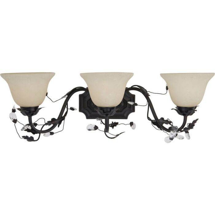 Maxim Lighting Elegante 28 Inch 3 Light Bathroom Vanity Light in Oil Rubbed Bronze