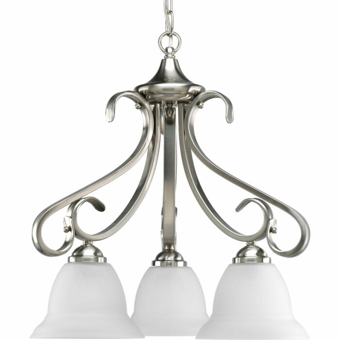 Torino 3-Light Chandelier in Brushed Nickel