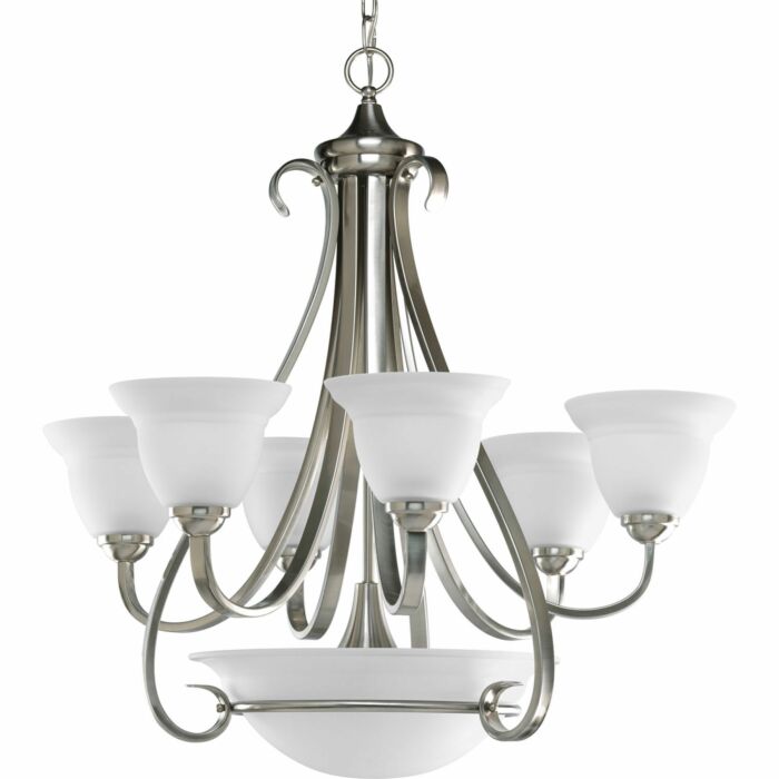 Torino 9-Light Chandelier in Brushed Nickel