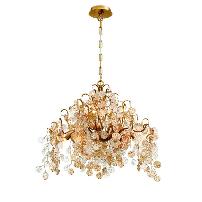 Eurofase Campobasso 11 Light Chandelier in Gold